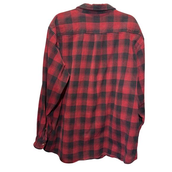 Carhartt Men’s Button Up Long Sleeve Flannel Shirt Medium Weight Size XXL - Picture 2 of 9
